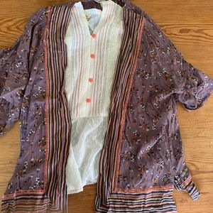 Matilda Jane fall kimono and flowy top